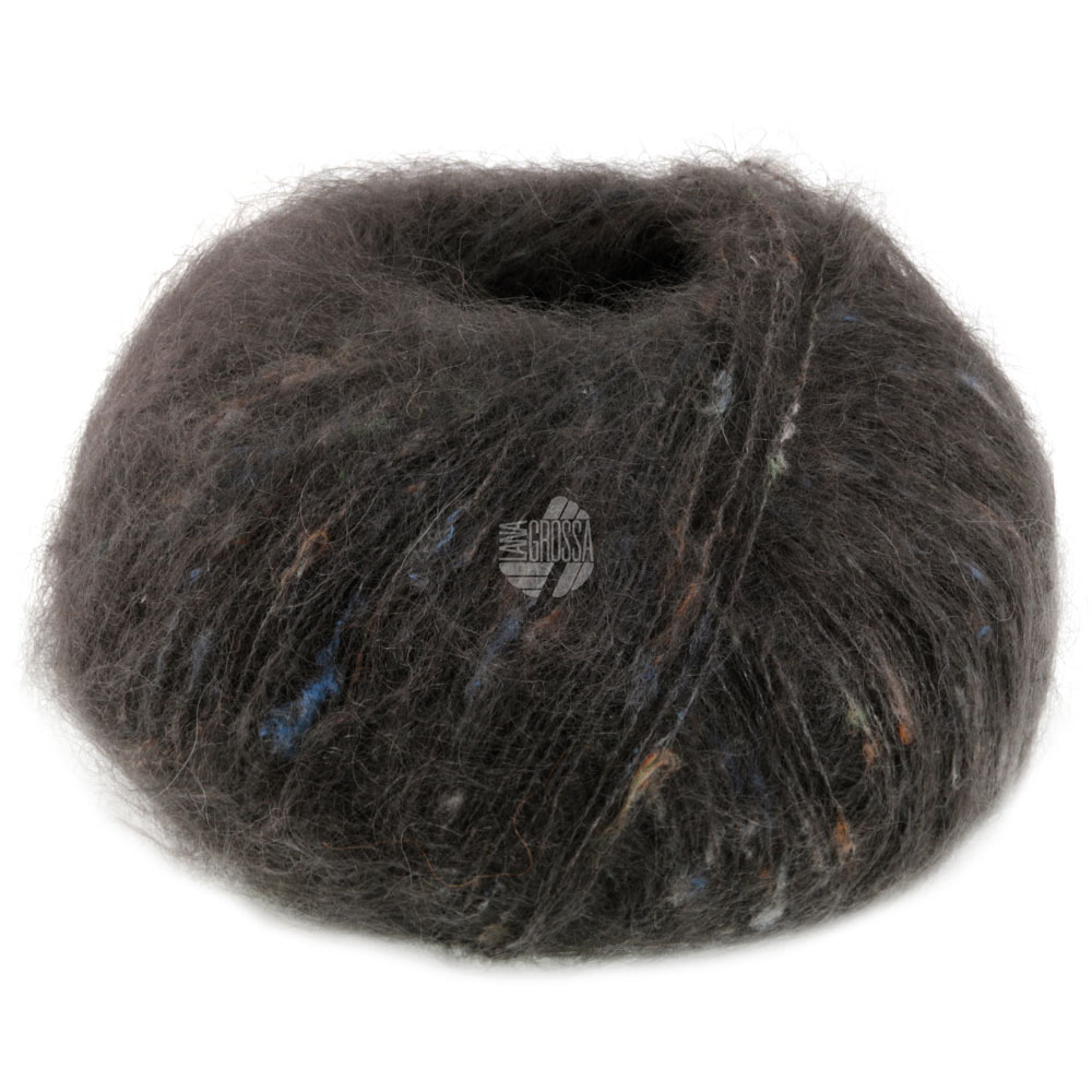 Lana Grossa Natural Superkid Tweed 624 Dunkelgrau 25g