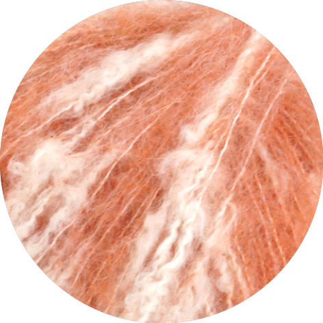 Lana Grossa lala Berlin Buffy 001 Lachs/Rohweiß 50g