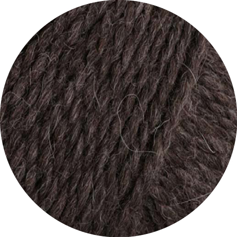 Lana Grossa Natural Lama Chunky 015 Schwarzbraun 50g