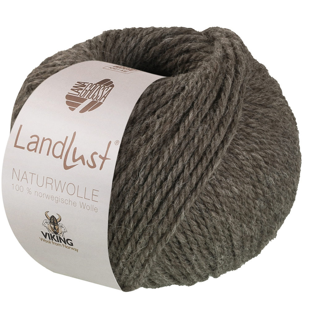 Lana Grossa Landlust Naturwolle 014 Graubraun