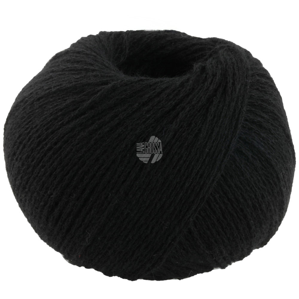 Lana Grossa Cashmere Pure 008 Schwarz 25g