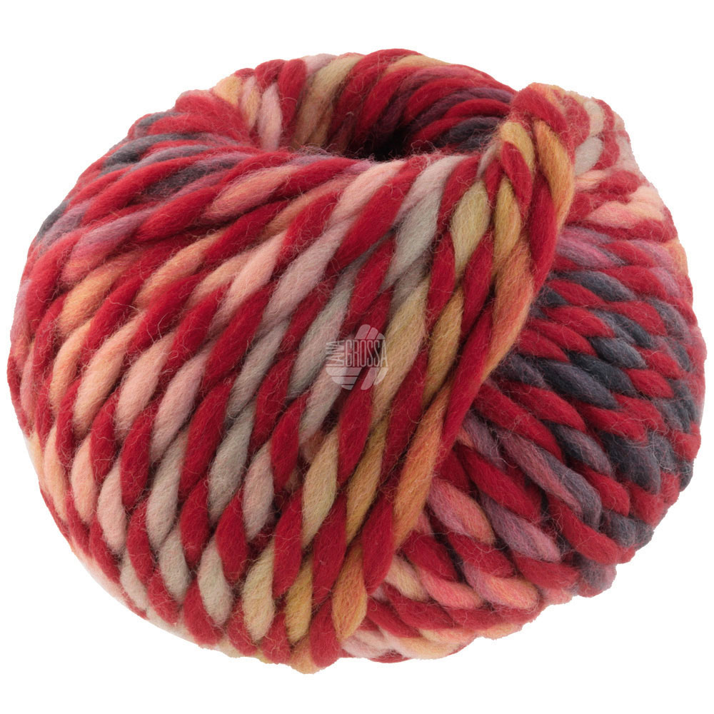 Lana Grossa Dolce 003 Wein-/Hell-/Graurot/Anthrazit