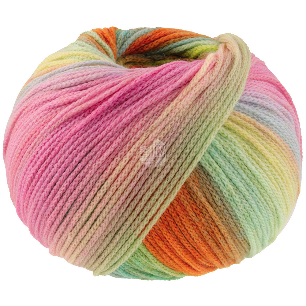 Lana Grossa Farfalla 005 Apricot/Orange/Pink/Rosa/Pistazie/Hell-/Mint-/Seegrün/Hellgelb