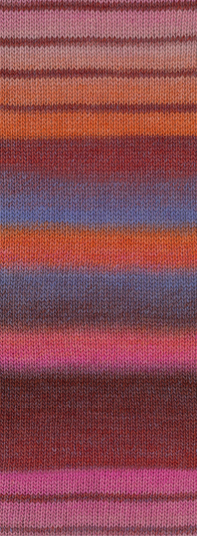 Lana Grossa Gomitolo Arte 1015 Rosa/Flieder/Lachs/Orange/Braun/Rosabeige 200g