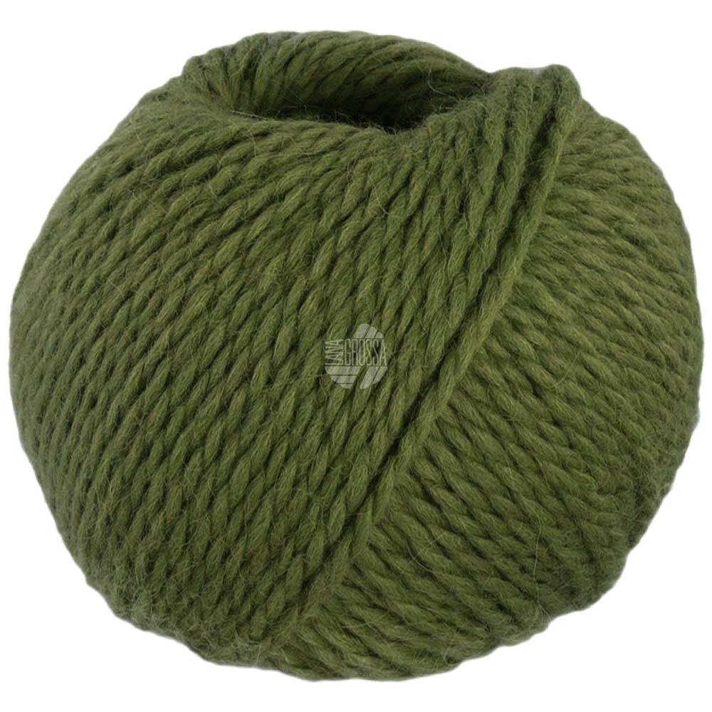 Lana Grossa Natural Lama Chunky 019 Olivgrün50g