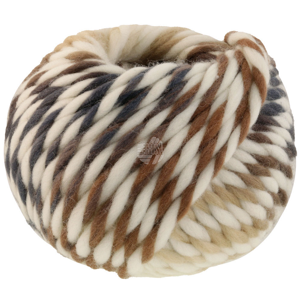 Lana Grossa Dolce 001  Rohweiß/Beige/Nougat/Grau