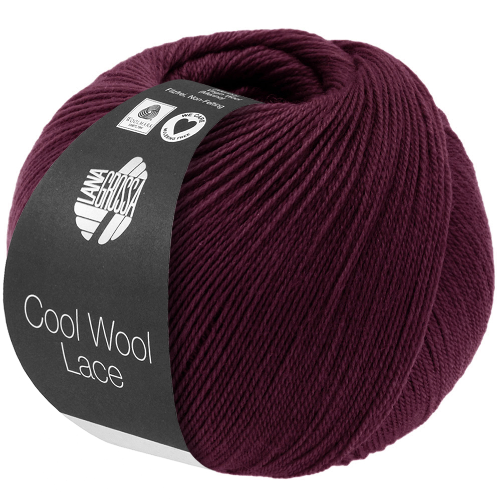 Lana Grossa Cool Wool Lace 059 Burgund