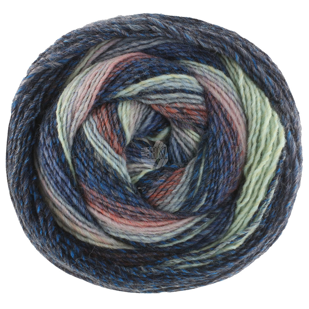 Lana Grossa Gomitolo Fumo 517 Zartgelb/-grün/Hellgrün/Hellgrau/Graulila/Mint/Petrol/Anthrazit