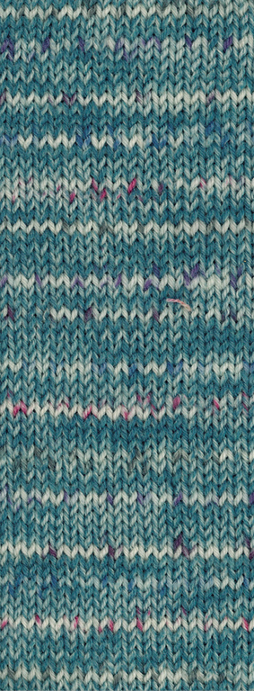 Lana Grossa Meilenweit 8-Fach 150 9951 Stella Petrol/Natur/Violett/Blau/Pink
