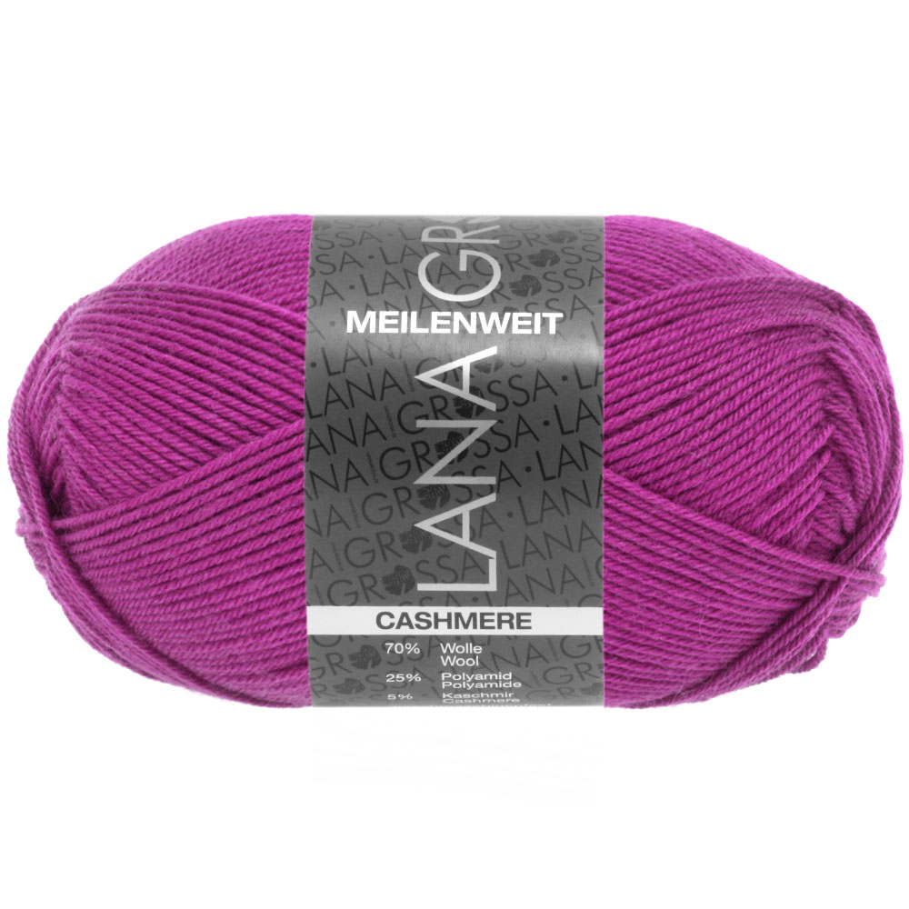 Lana Grossa Meilenweit 50 Cashmere 031 Orchidee 50g