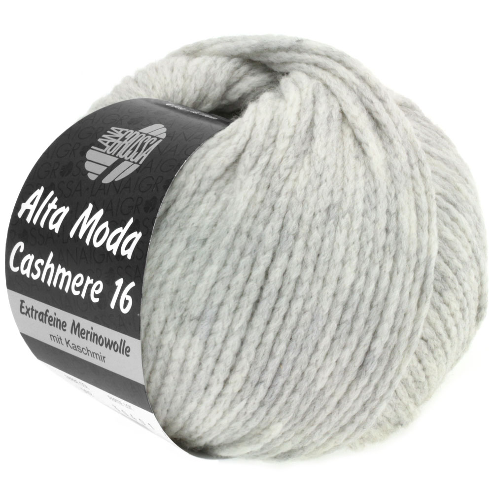 Lana Grossa Alta Moda Cashmere 16  001 Hellgrau meliert 50g