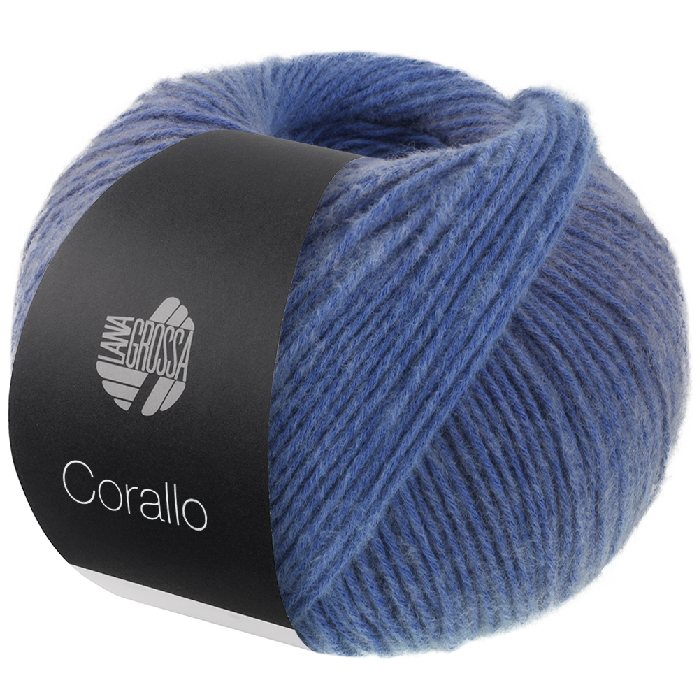 Lana Grossa Corallo 006 Stahl-/Graublau/Blau 100g
