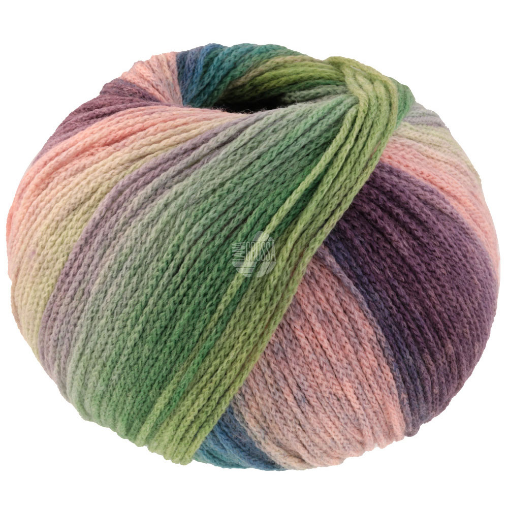 Lana Grossa Farfalla 008 Zartrosa/Rosa/Grau/Grünbeige/Hell-/Mittel-/Dunkelgrün/Petrol/Rosenholz/Grau