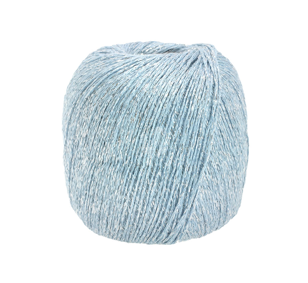 Lana Grossa Brillino Hellblau/Silber 