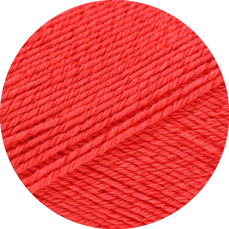 Lana Grossa Meilenweit 100 Cotone Vegano 010 Feuerrot 100g