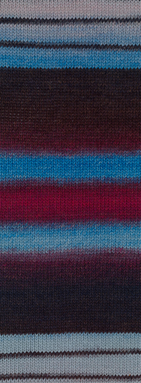 Lana Grossa Gomitolo Arte 1016 Graublau/Jeans/Wein-/Graurot/Aubergine/Hellgrau 200g