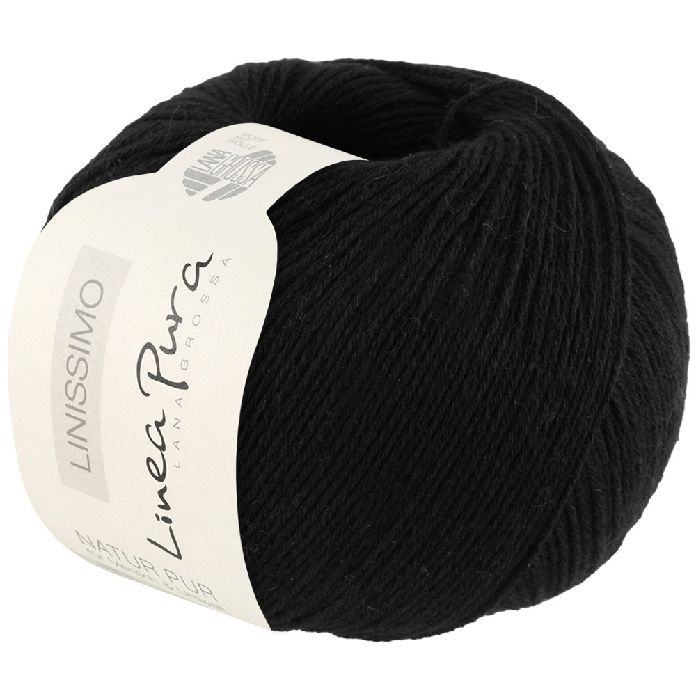 Lana Grossa Linissimo 014 Schwarz 50g