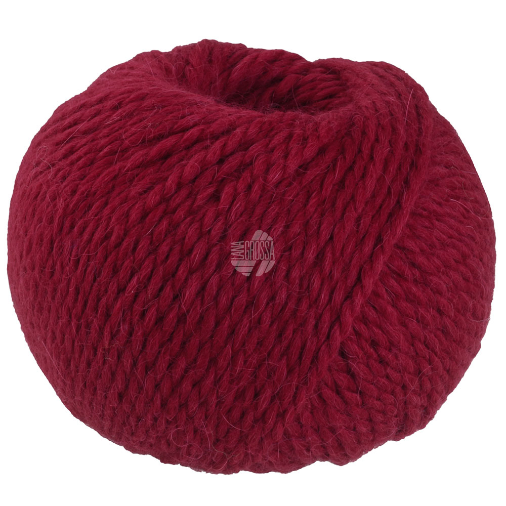 Lana Grossa Natural Lama Chunky 017 Weinrot50g