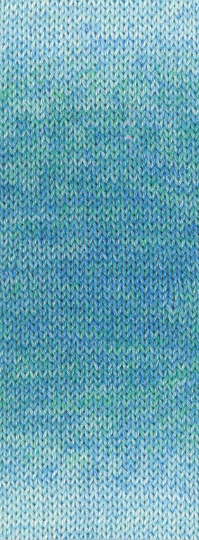 Lana Grossa Woolycell Duo 6006 Türkisblau/-grün/Helltürkis 100g