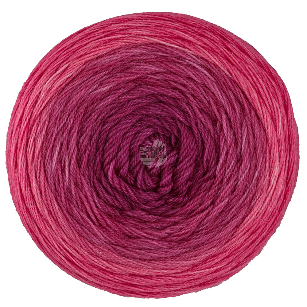 Lana Grossa Merino Lace Aquarell 408 Bordeaux/Wein-/Orientrot