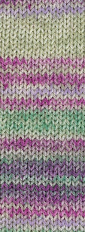Lana Grossa landlust die Sockenwolle 6-fach 915 Weiß/Hellgrau/Graugrün/Violett/Magenta 150g