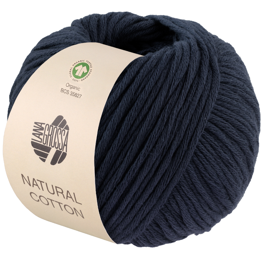 Lana Grossa Natural Cotton Gots 015 Dunkelblau