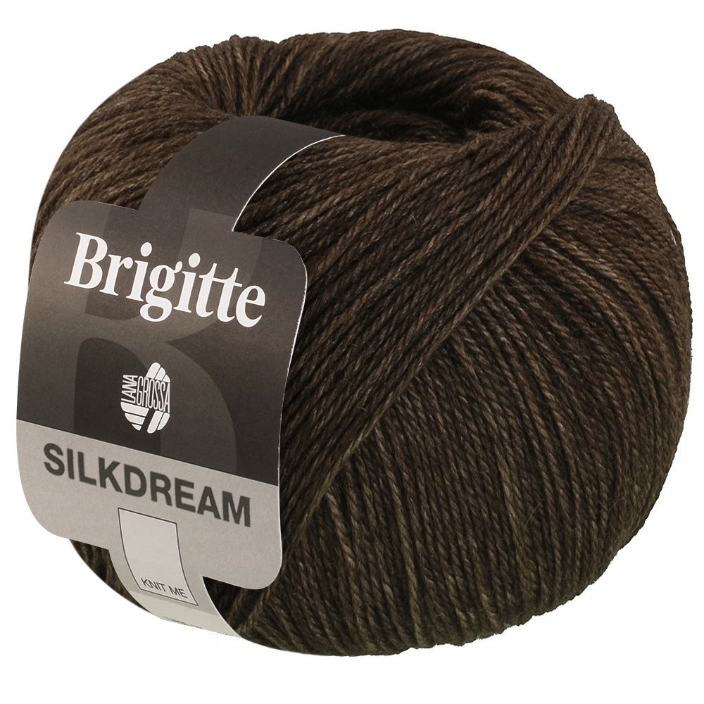 Lana Grossa Brigitte Silkdream 003 Graubraun 50g