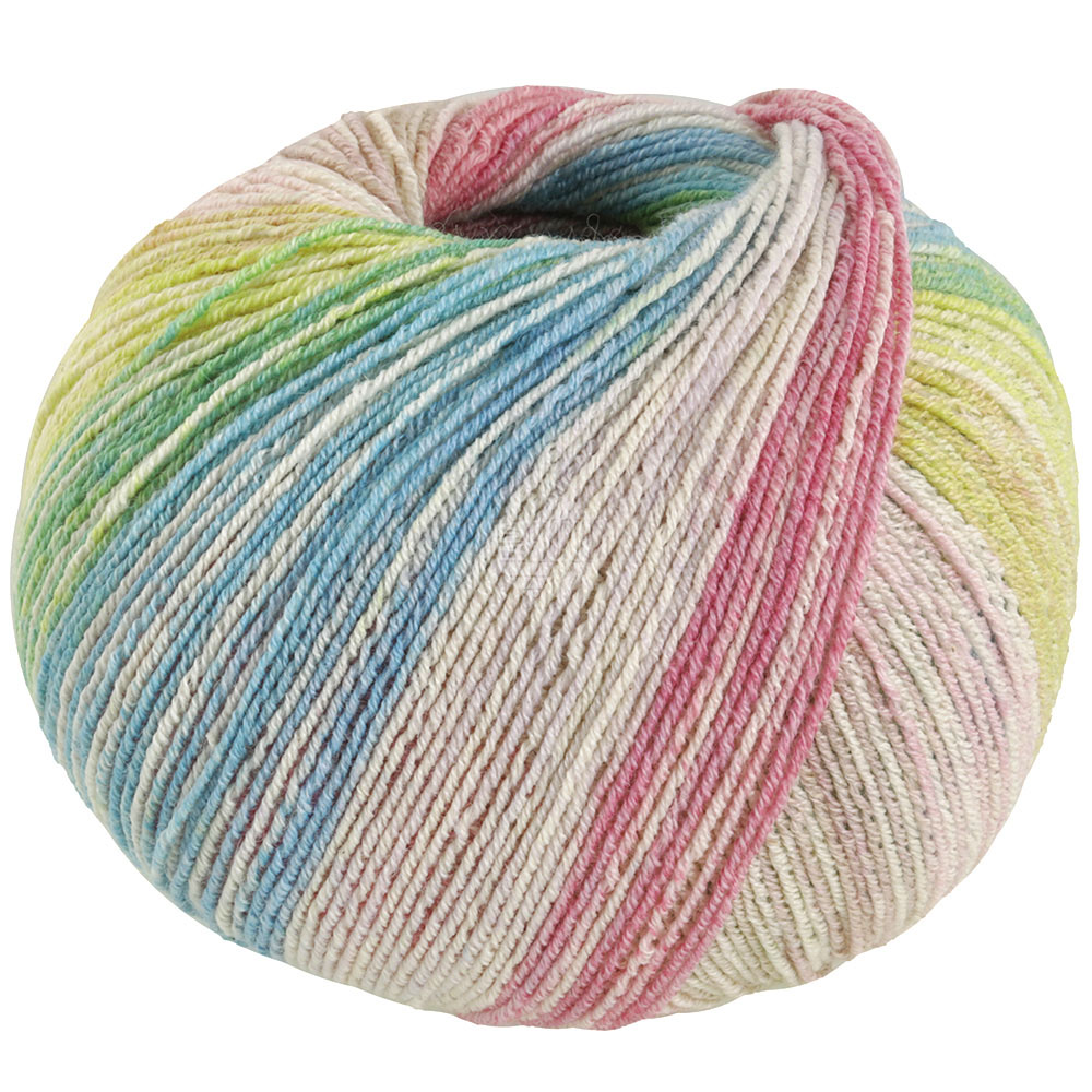 Lana Grossa Meilenweit 100 Cotton Bamboo Positano 2565 Creme/Beige/Pastellrosa/Senf/Limette/Jade/
Tü