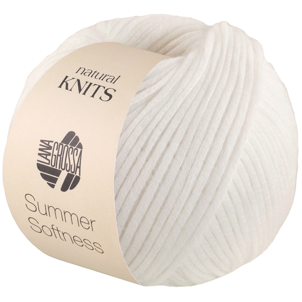 Lana Grossa Summer Softness 001 Weiß 50g