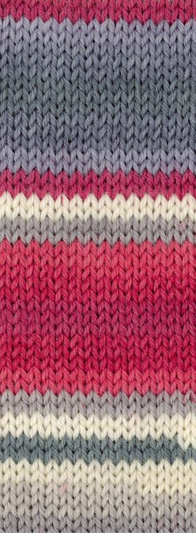 Lana Grossa Landlust Die Sockenwolle 119 Koralle/Dunkelrot/Grau/Anthrazit/Wollweiß 100g