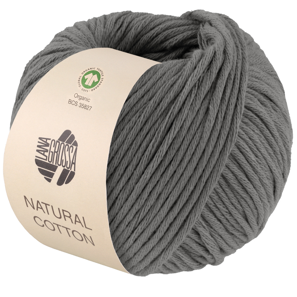 Lana Grossa Natural Cotton Gots 021 Dunkelgrau