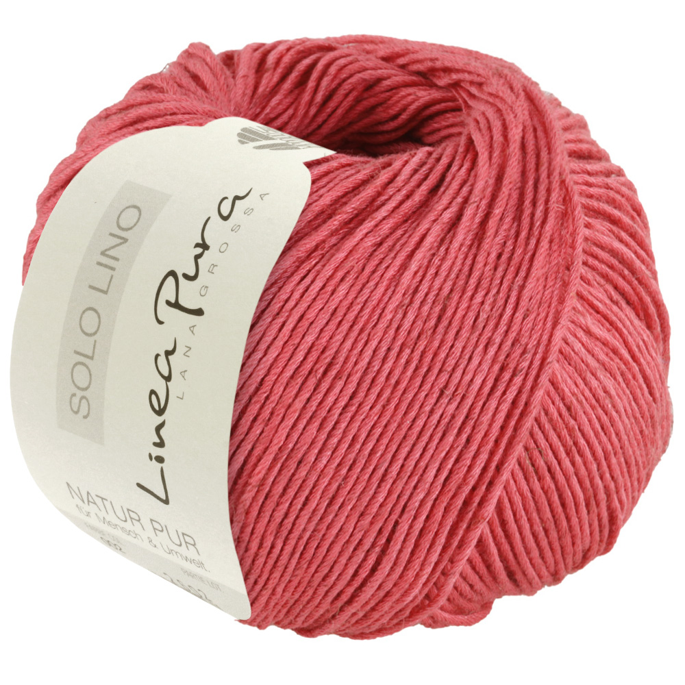 Lana Grossa Solo Lino 067 Flamingorot 50g