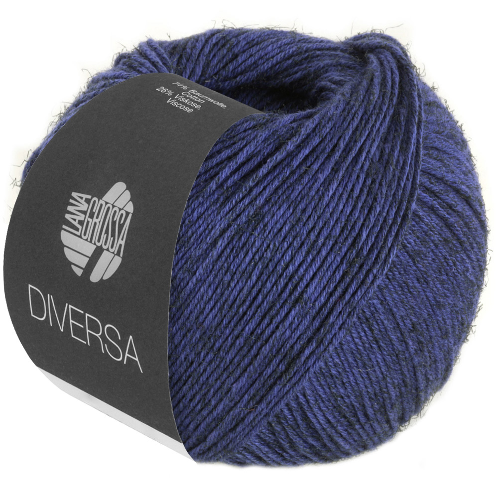 Lana Grossa Diversa 017 Tintenblau 50g