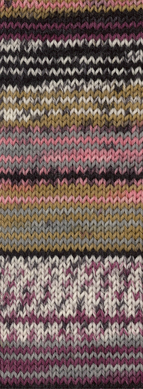 Lana Grossa Meilenweit 6-fach 150 Special 9612 Burgund/Beige/Grau/Schwarz/Weiß 150g