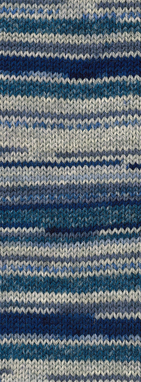Lana Grossa Meilenweit 8-Fach 150 9944 Denim Mix Blau/Marine/Grau/Jeans
