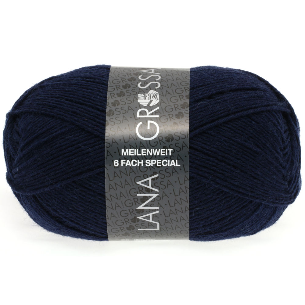 Lana Grossa Meilenweit 6-fach 150 8963 Dunkelblau