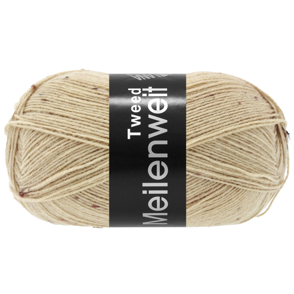 Lana Grossa Meilenweit 100 Tweed 178 Beige meliert