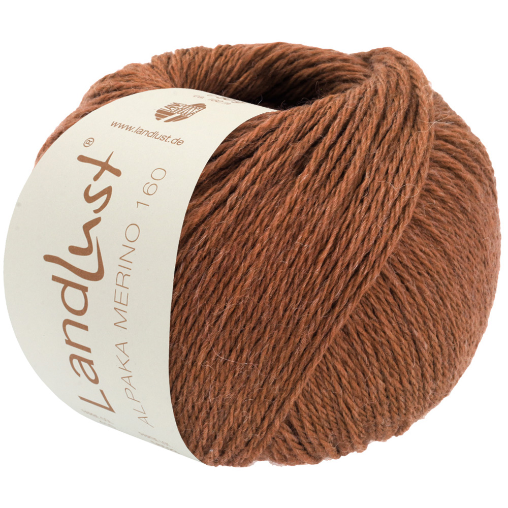 Lana Grossa Landlust Alpaka Merino 160 444 Nougat 50g
