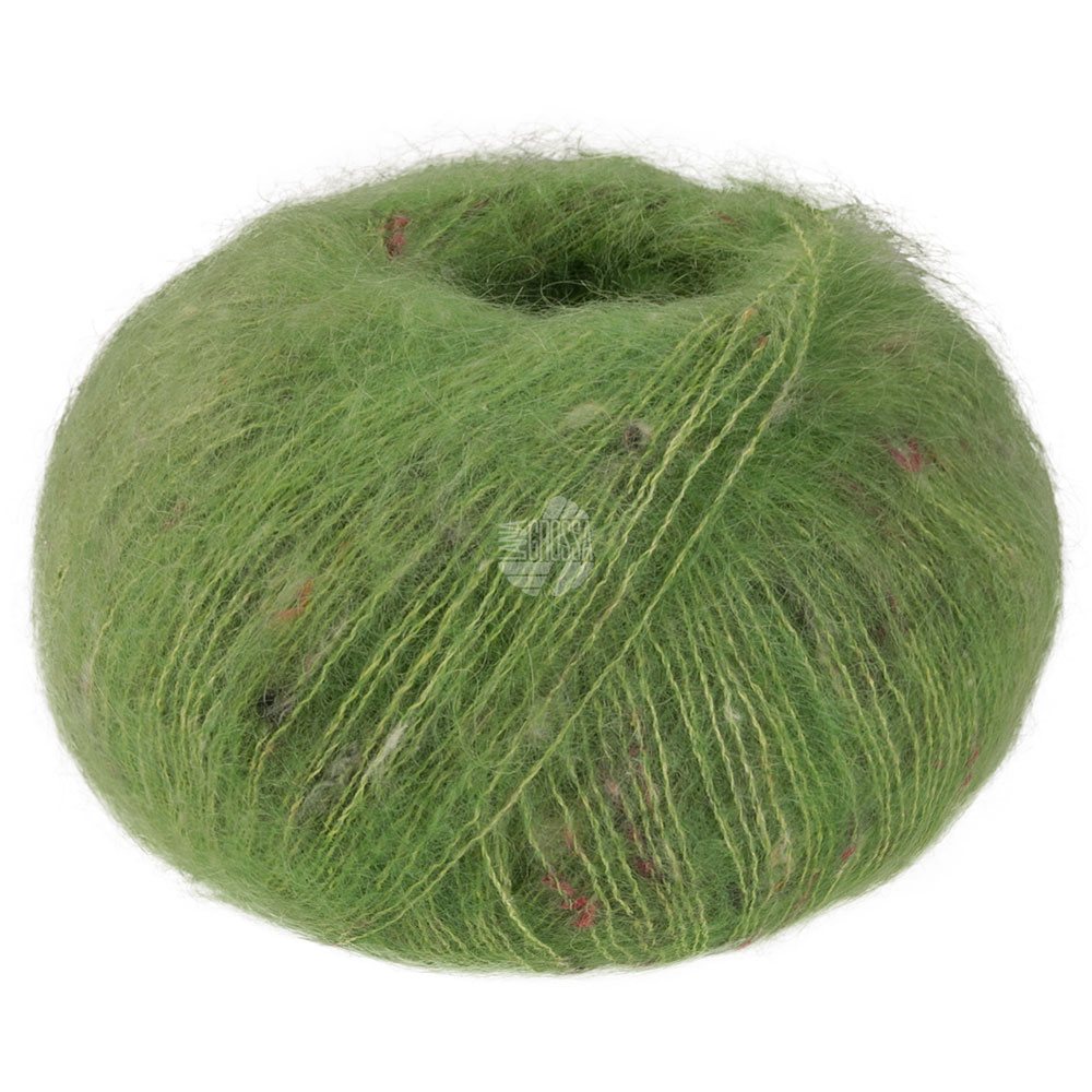 Lana Grossa Natural Superkid Tweed 633 Apfelgrün