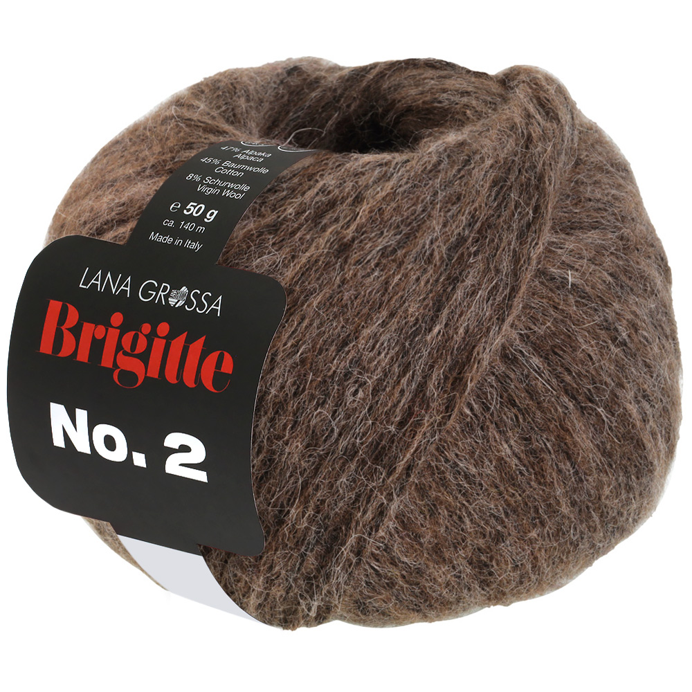 Lana Grossa Brigitte No.2 060 Graubraun 50g