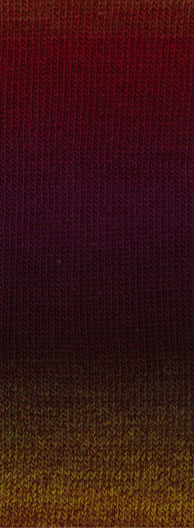 Lana Grossa Gomitolo Versione 443  Aubergine/Rost/Marone/Goldbraun/Schwarzgrün 200g