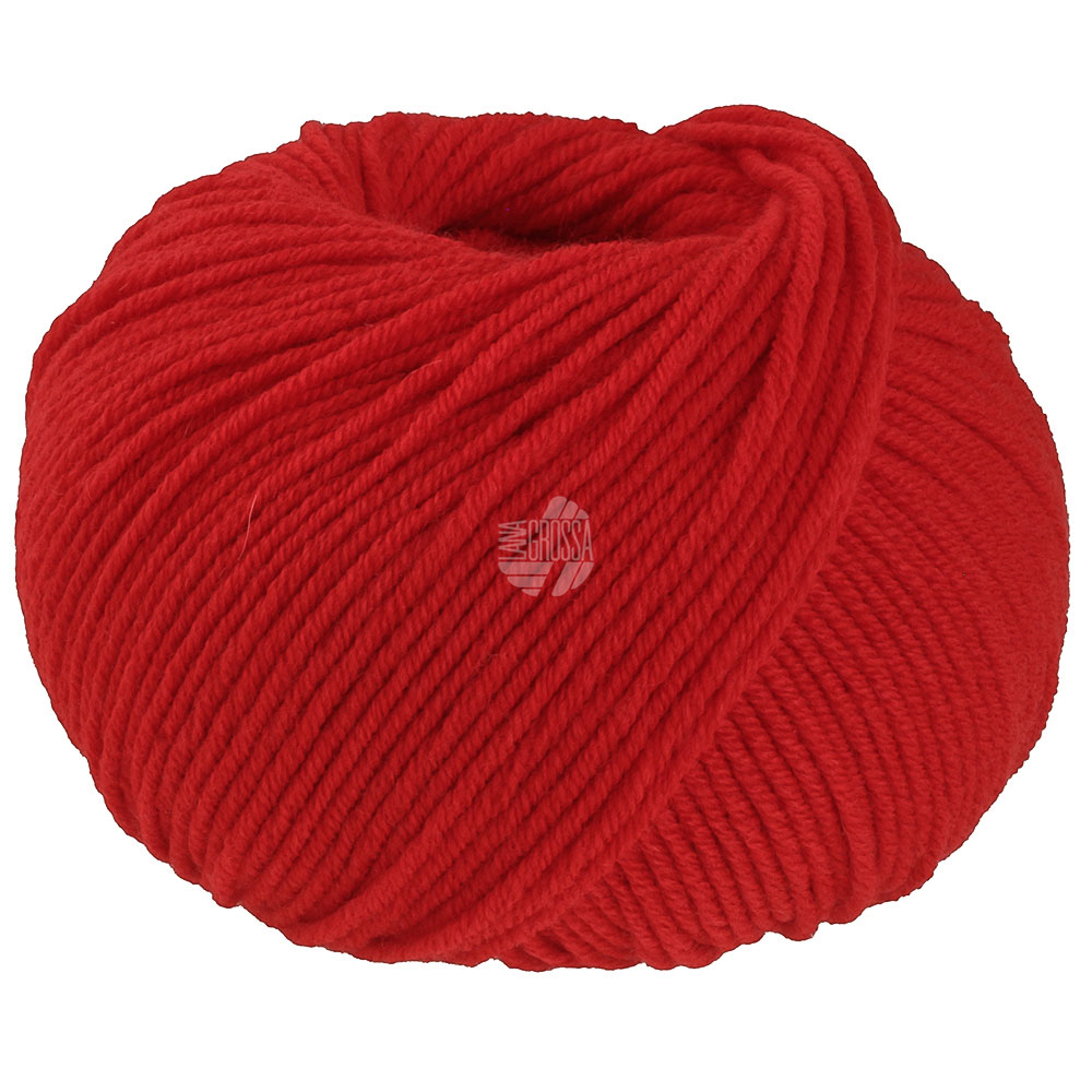 Lana Grossa Merino Soft 011 Leuchtendrot 50g