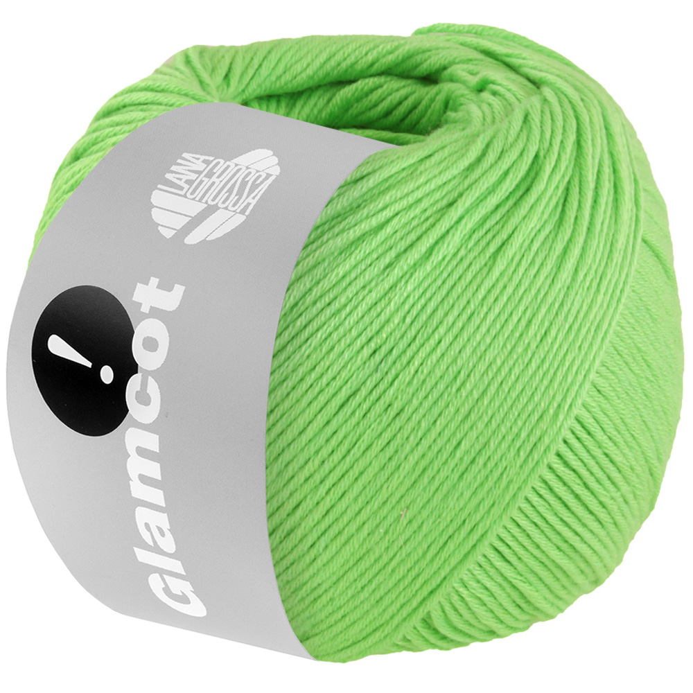 Lana Grossa Glamcot 018 Hellgrün 50g