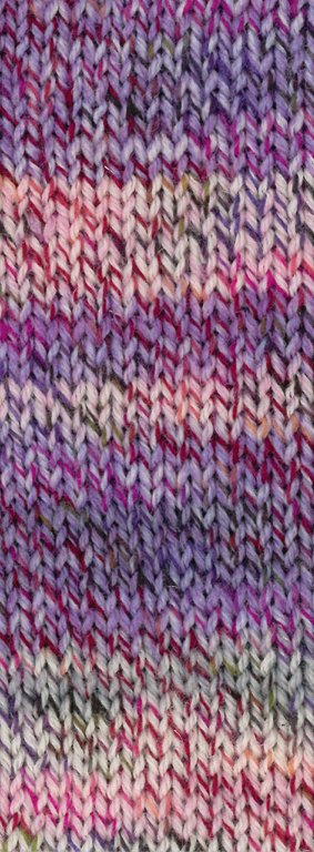 Lana Grossa Landlust Die Sockenwolle 217 Ecru/Rosa/Lila/Pink/Fuchsia/Anthrazit Meliert 100g
