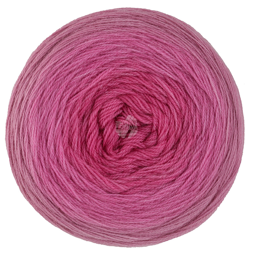 Lana Grossa Merino Lace Aquarell 406 Altrosa/Pink/Fuchsia
