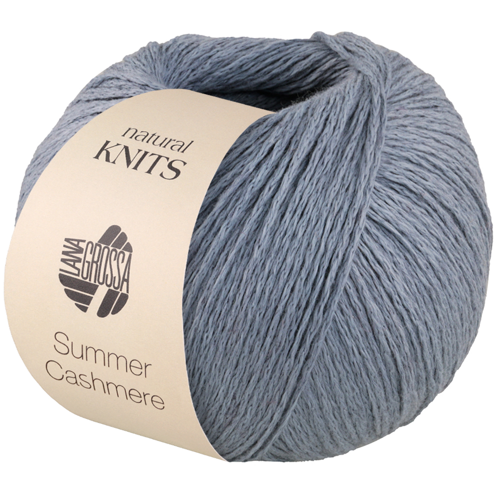 Lana Grossa Summer Cashmere 010 Graublau 50g
