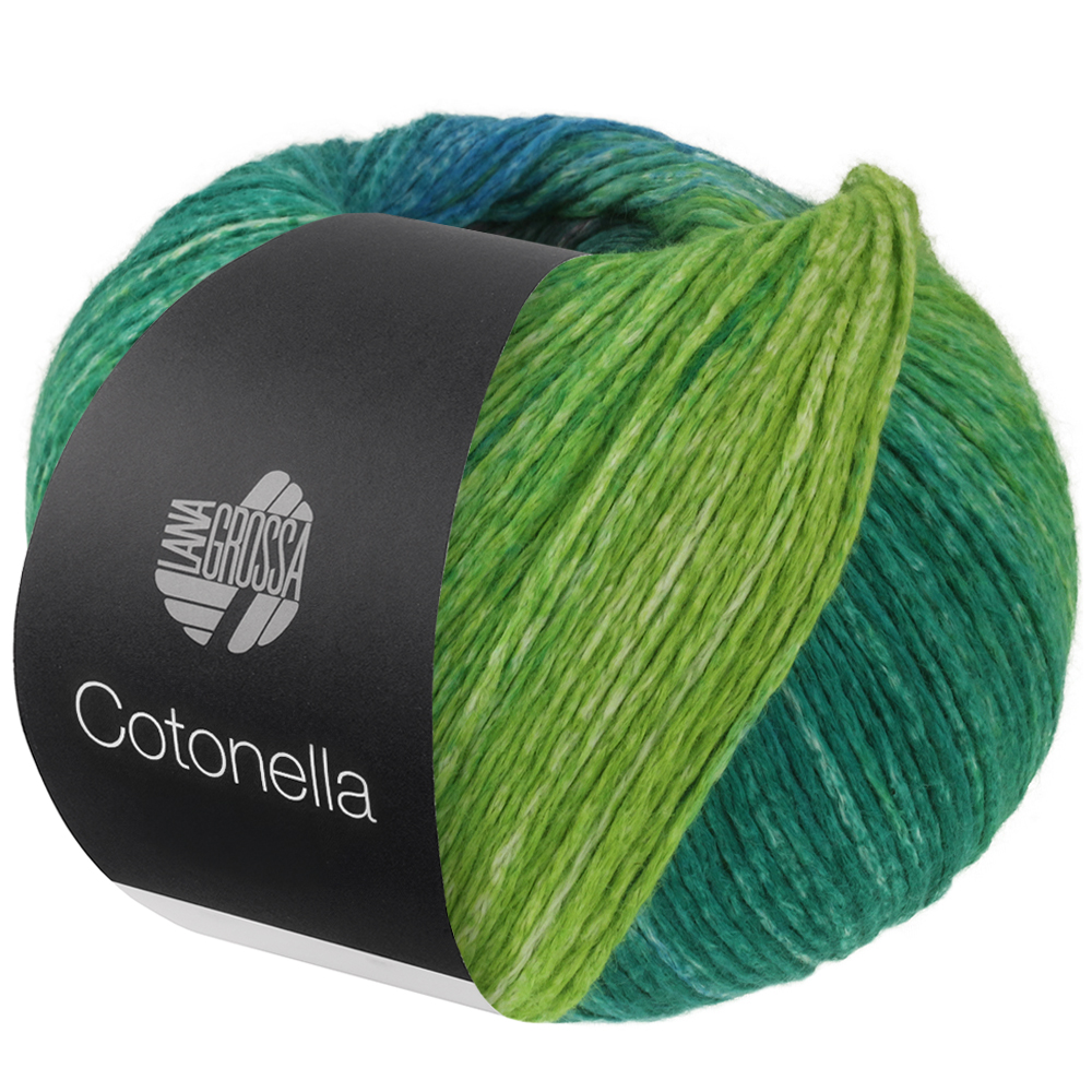 Lana Grossa Cotonella 017 Petrol/Rotviolett/Fuchsia/Graulila/Mintgrün/ Brombeer/Himbeer/Dunkel-/Mitt