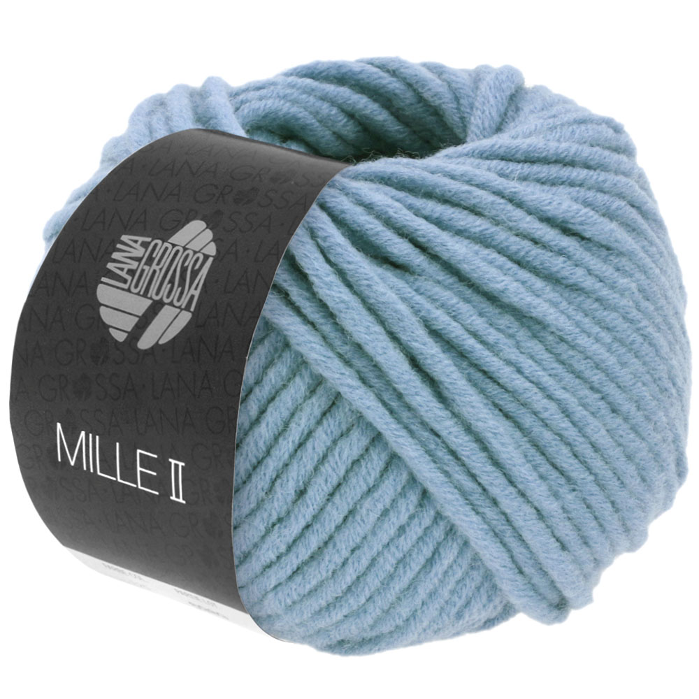 Lana Grossa Mille II 155 helles Taubenblau  50g