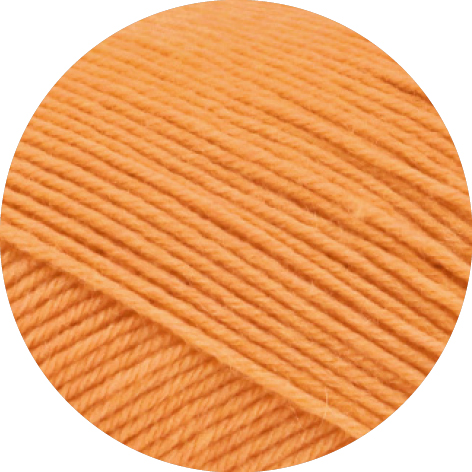 Lana Grossa Meilenweit 100 Merino Extrafein Uni 2439 Orange 100g