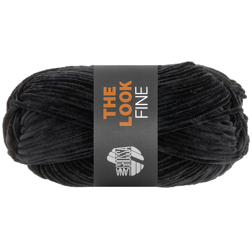 Lana Grossa The Look Fine 126 Schwarz 50g